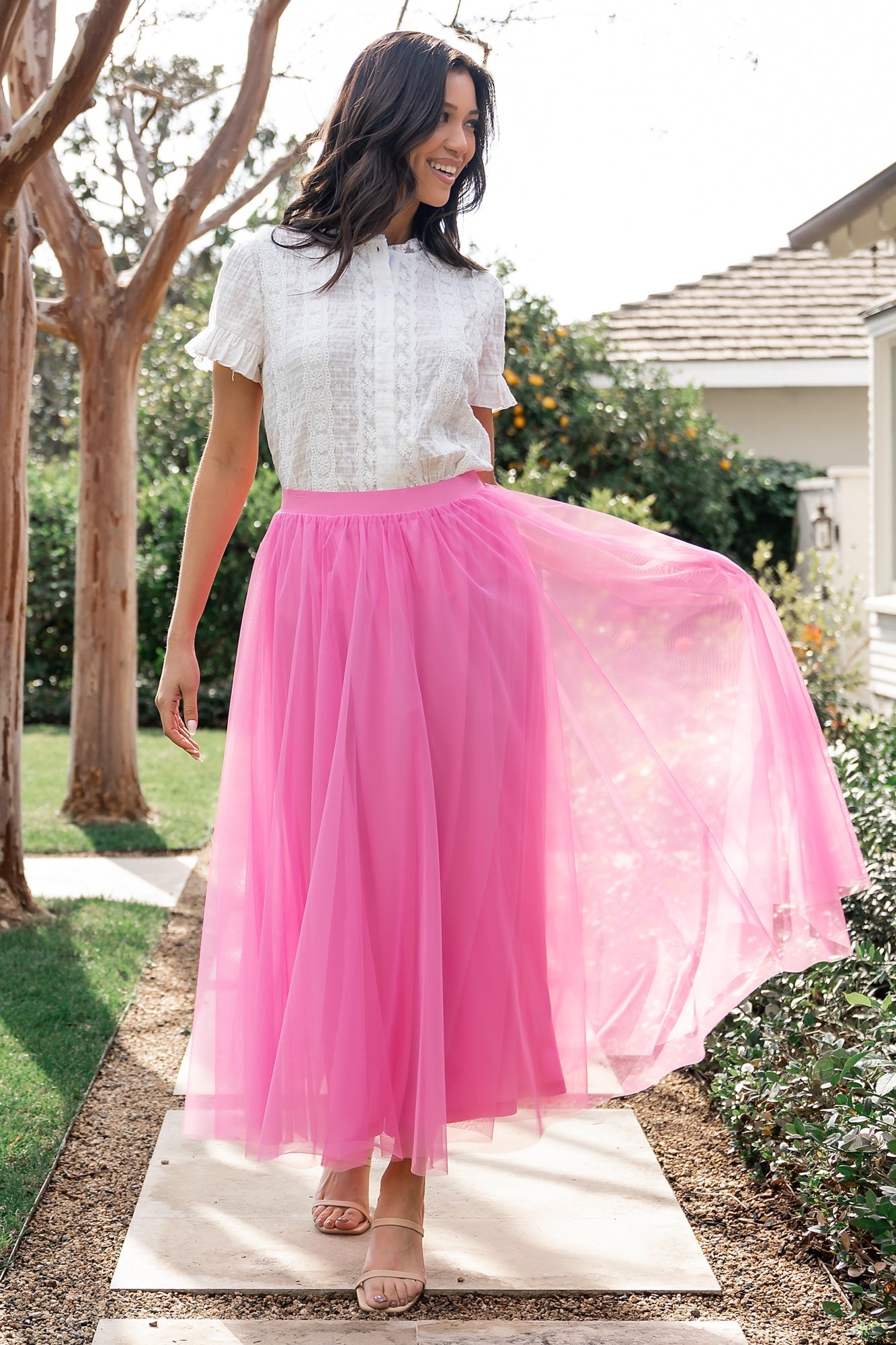 Mila Tulle Skirt | Baltic Born Taffy Pink