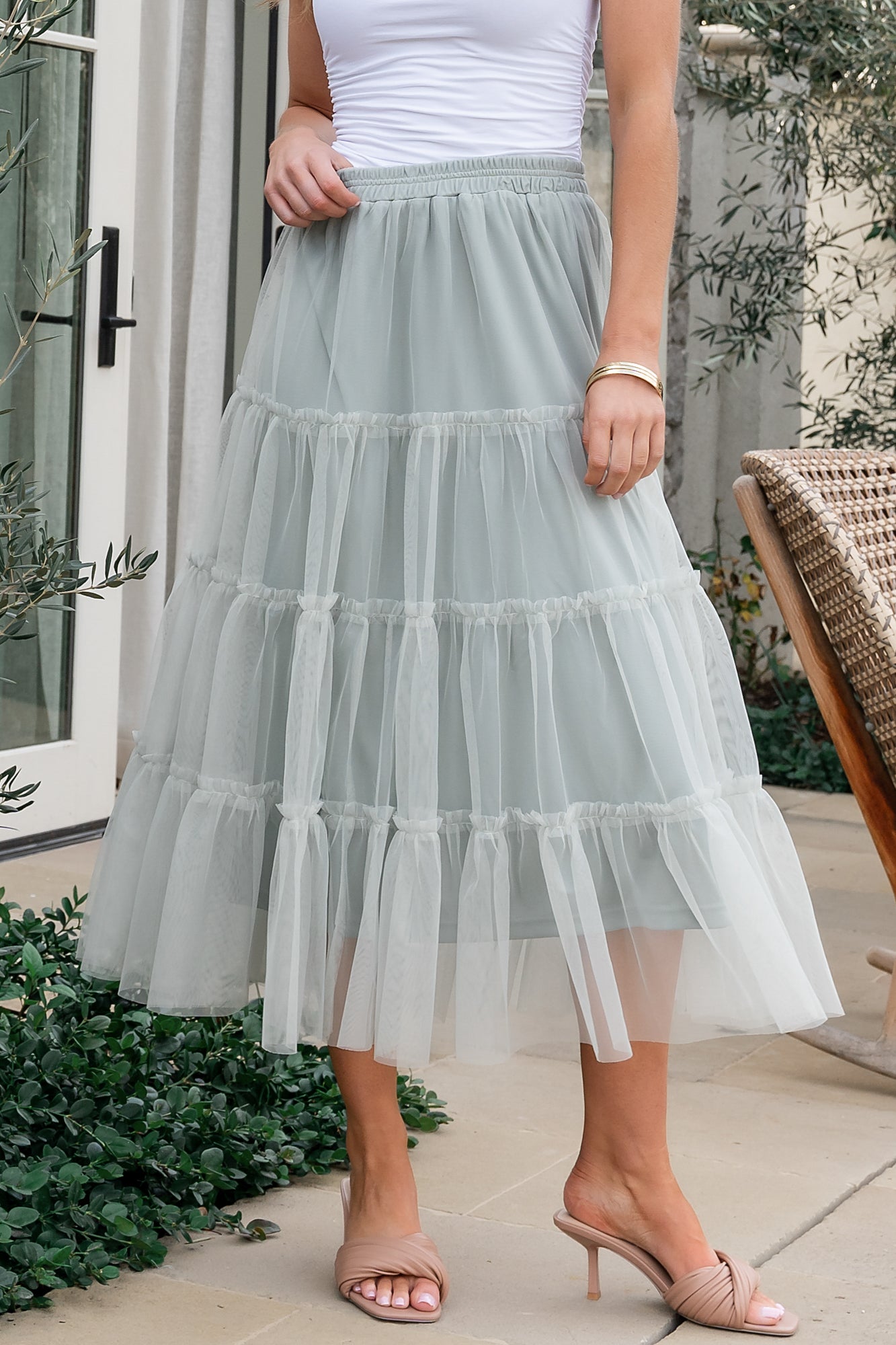 Galena Tulle Skirt | Baltic Born Light Sage