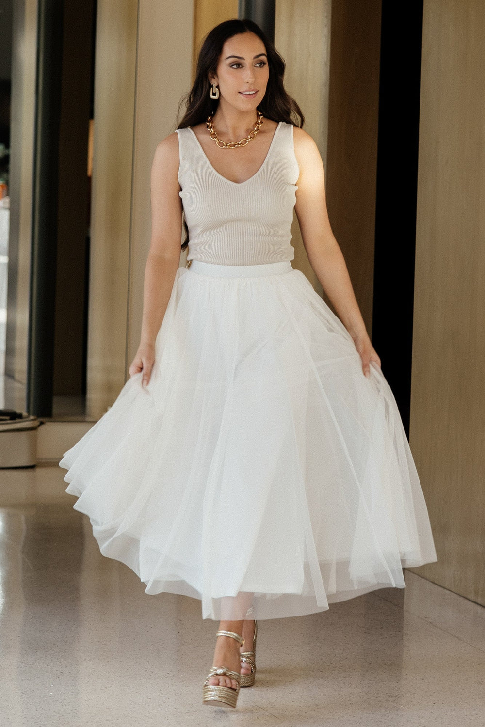 Mila Tulle Skirt | Baltic Born Cream