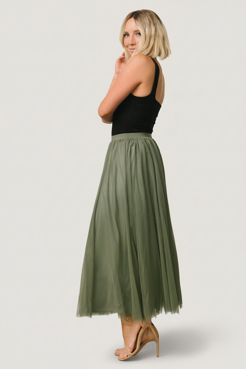 Mila Tulle Skirt | Baltic Born Dark Sage