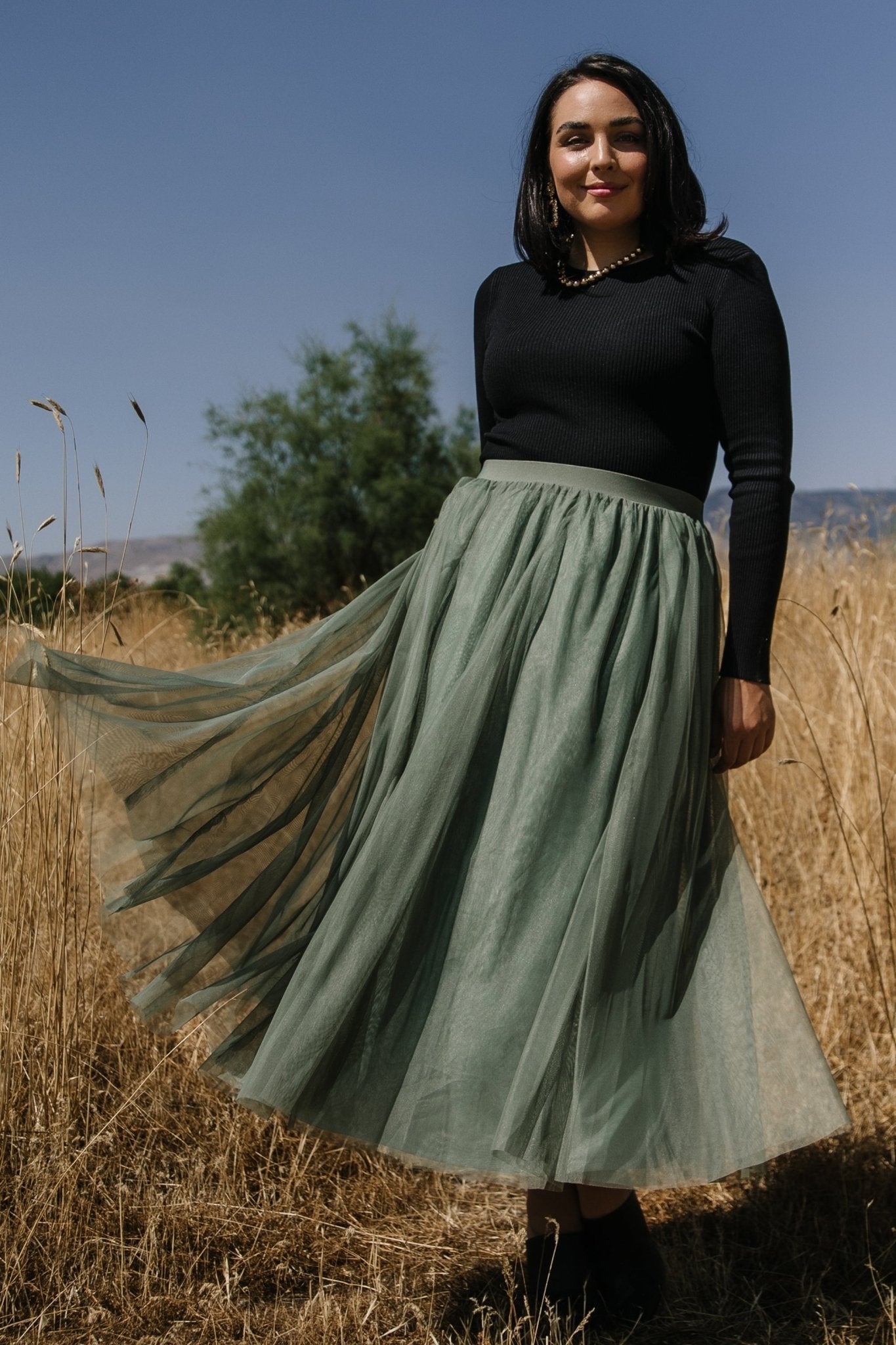 Mila Tulle Skirt | Baltic Born Dark Sage