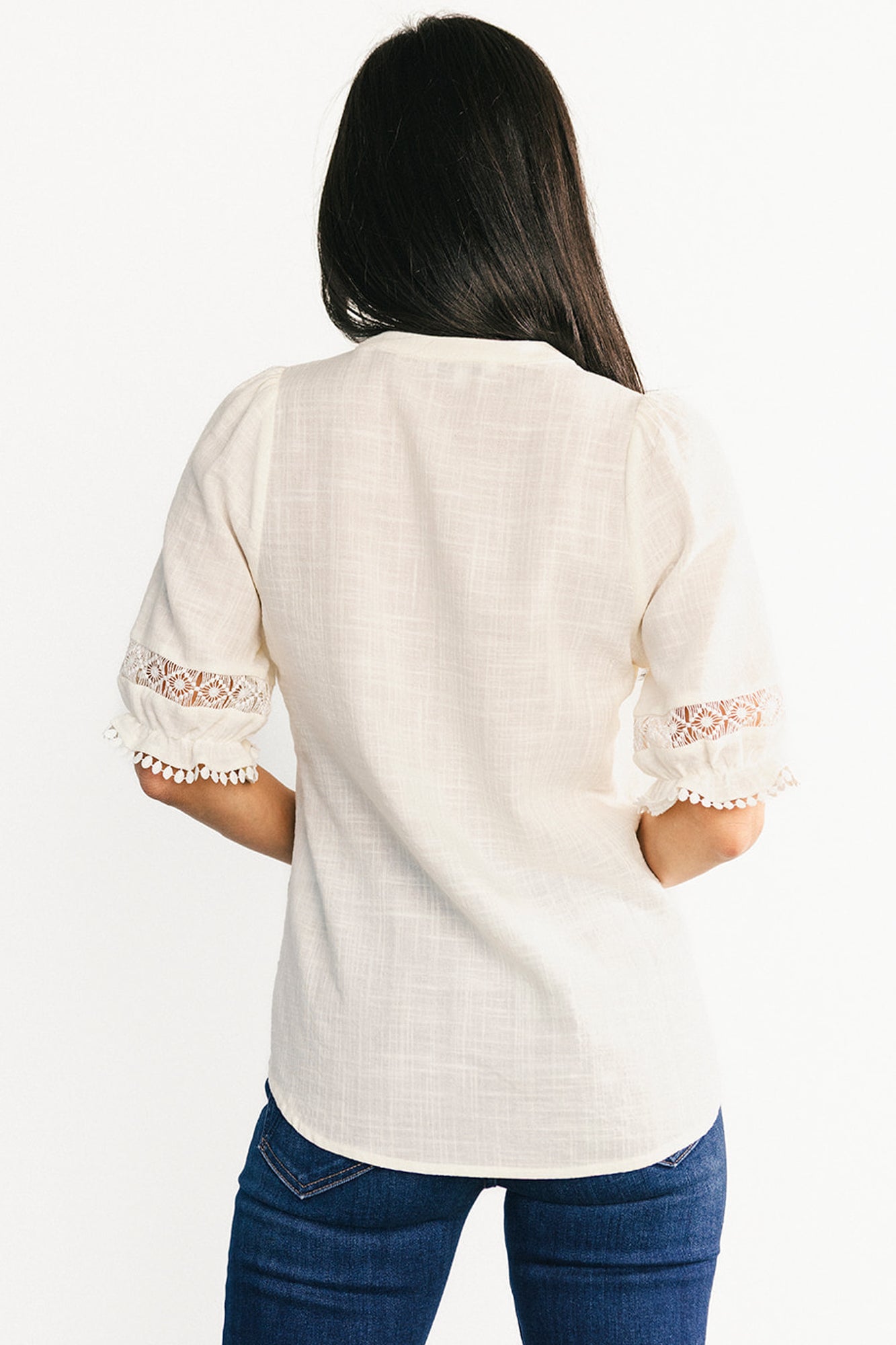 Alba Button Up Top | Baltic Born Ivory