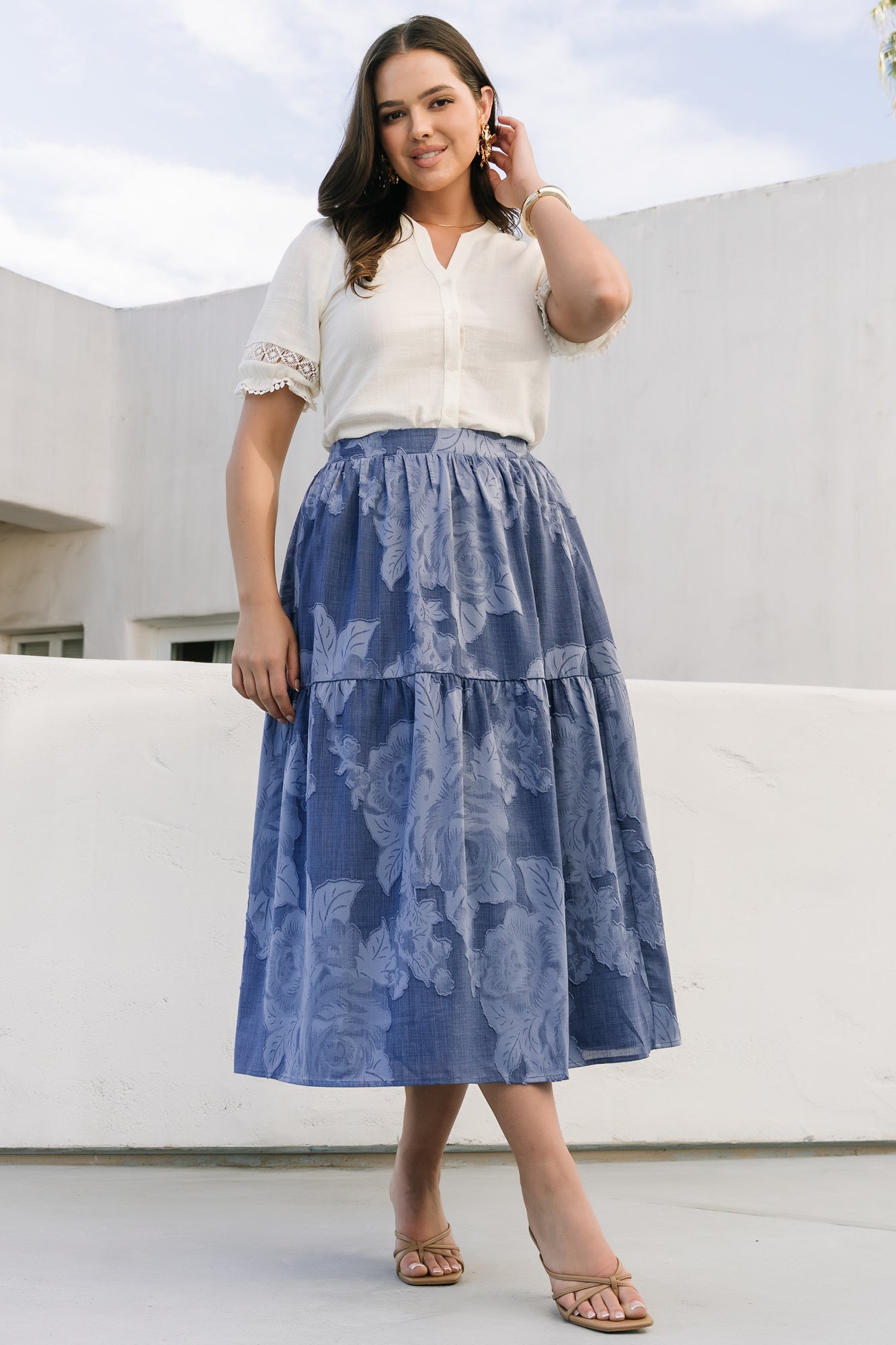 Alba Button Up Top | Baltic Born Ivory