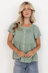 Unity Button Up Top | Baltic Born Sage