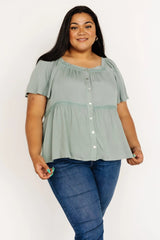 Unity Button Up Top | Baltic Born Sage