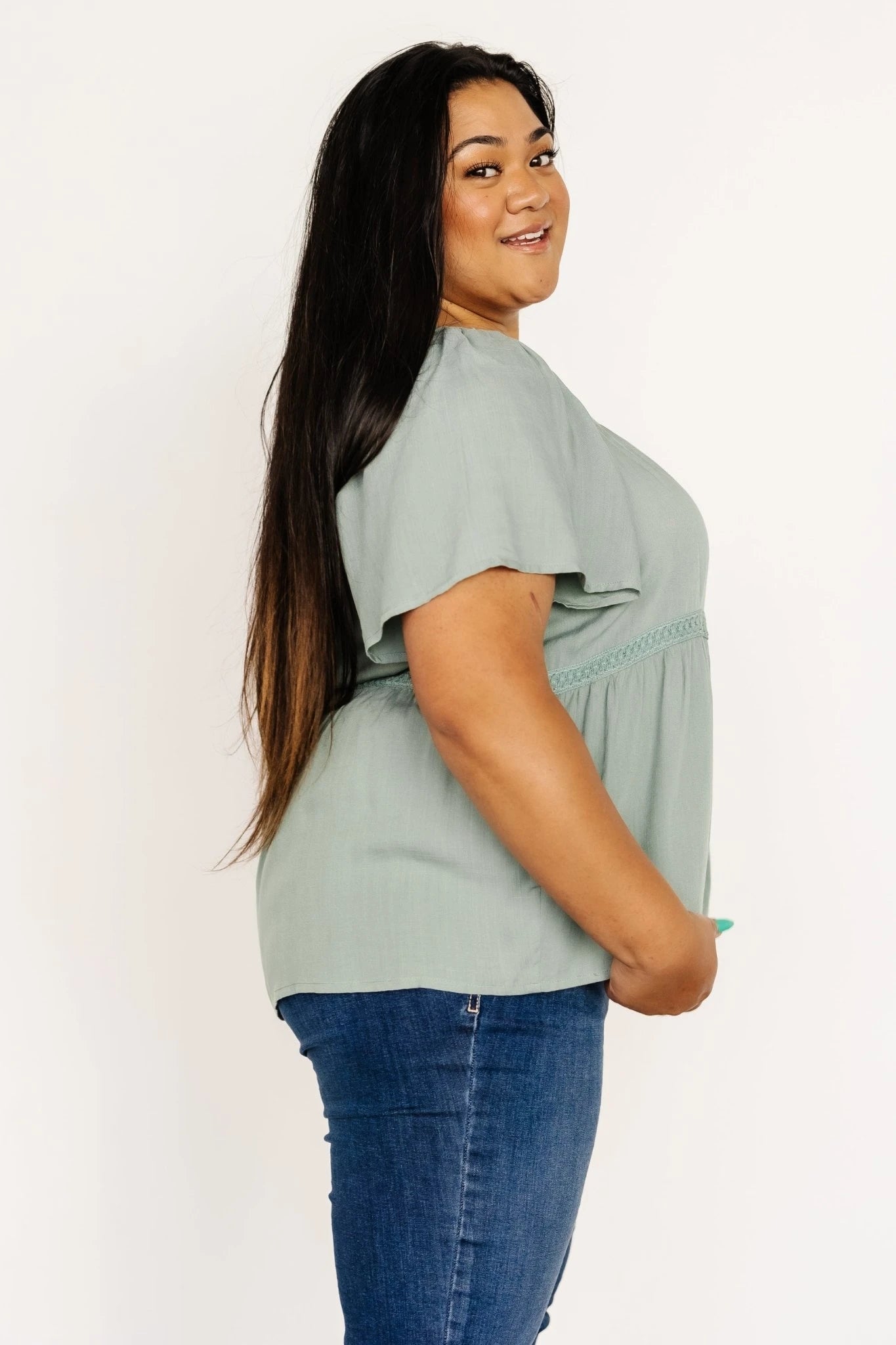 Unity Button Up Top | Baltic Born Sage