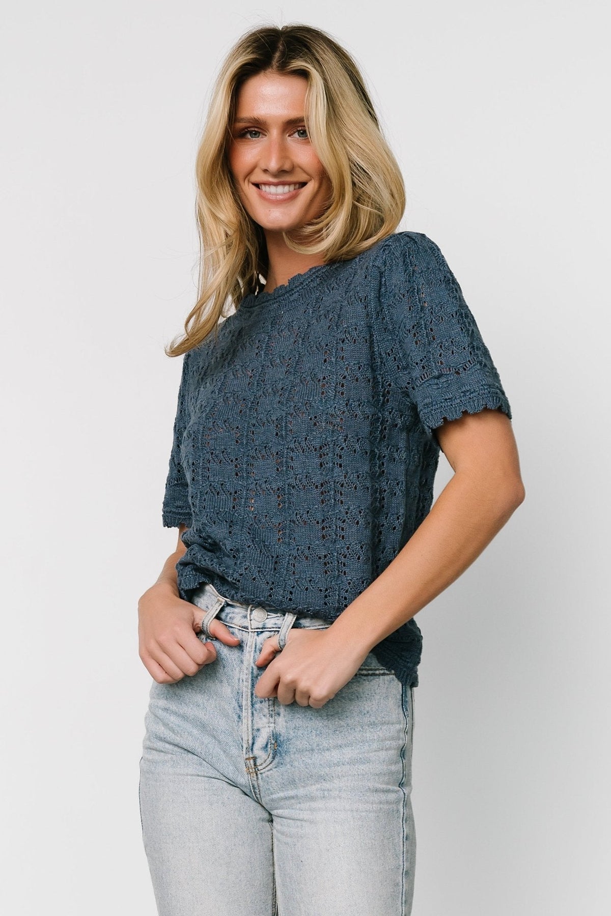 Serenity Knit Sweater Top | Baltic Born Slate