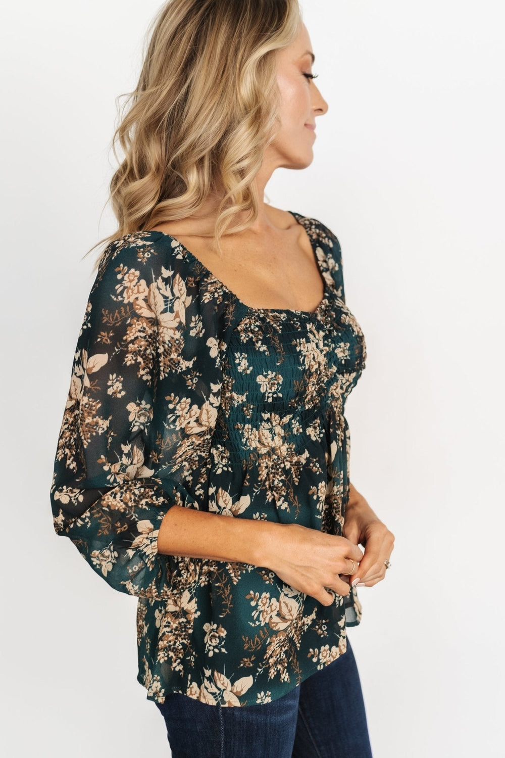Fenna Smocked Top | Baltic Born Topaz Floral