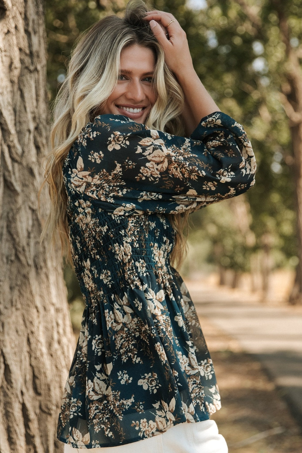 Fenna Smocked Top | Baltic Born Topaz Floral