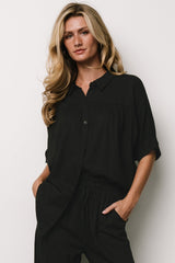 Romy Button Top | Baltic Born Black
