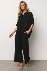 Romy Button Top | Baltic Born Black