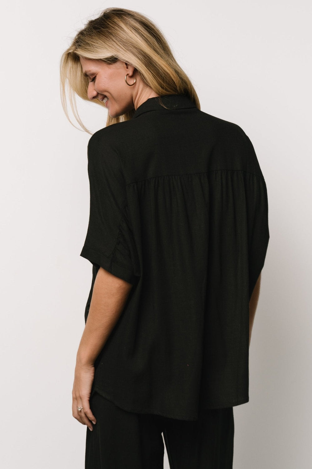 Romy Button Top | Baltic Born Black