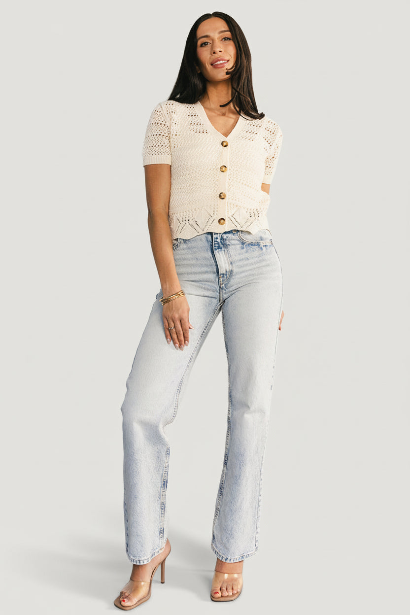 Candela Crochet Cardigan | Baltic Born Ecru