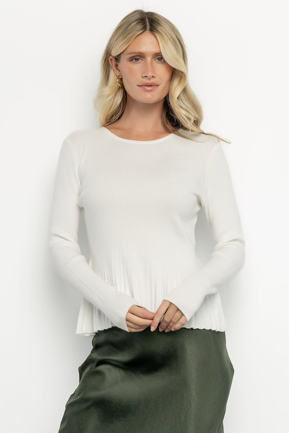 Ainsley Ribbed Top | Baltic Born Off White