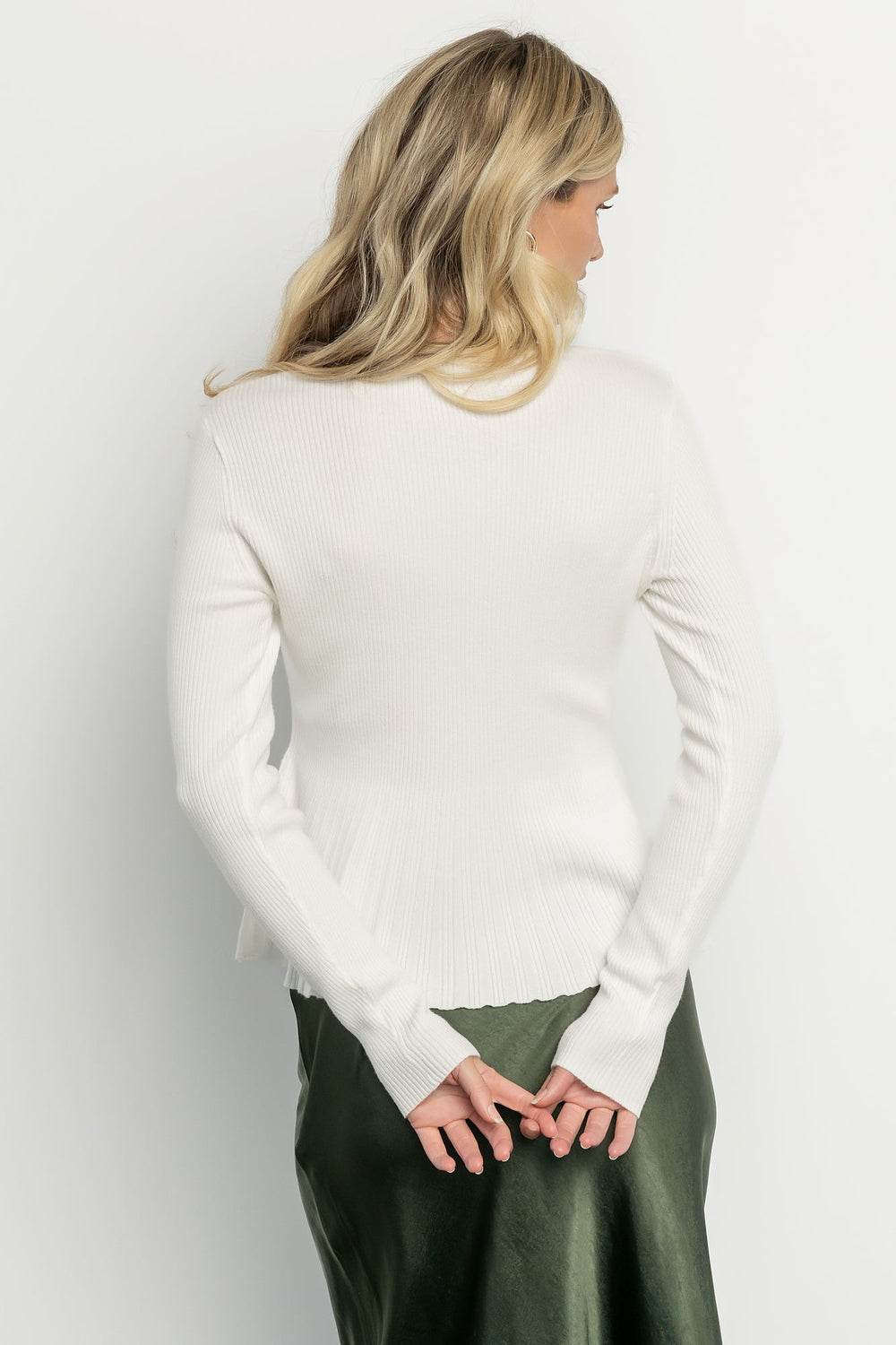 Ainsley Ribbed Top | Baltic Born Off White