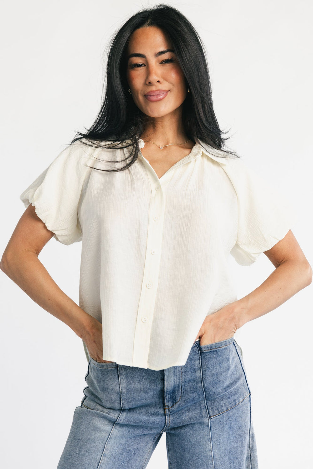 Bibi Button Up Blouse | Baltic Born Cream