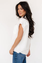 Jaye Button Top | Baltic Born Off White