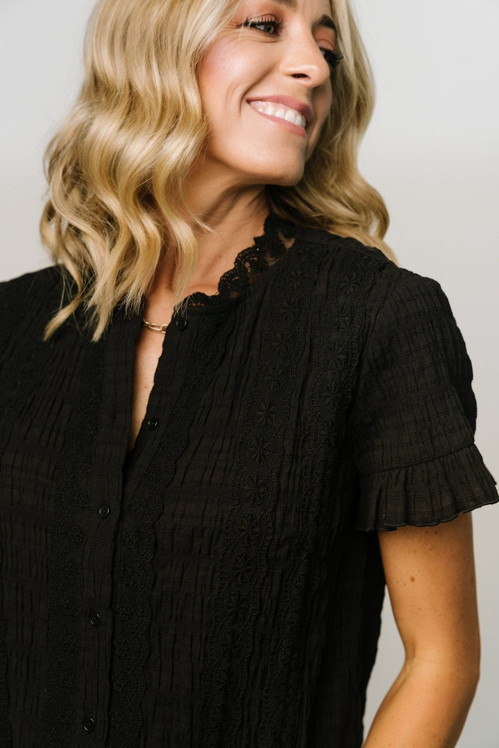 Zara Lace Top | Baltic Born Black