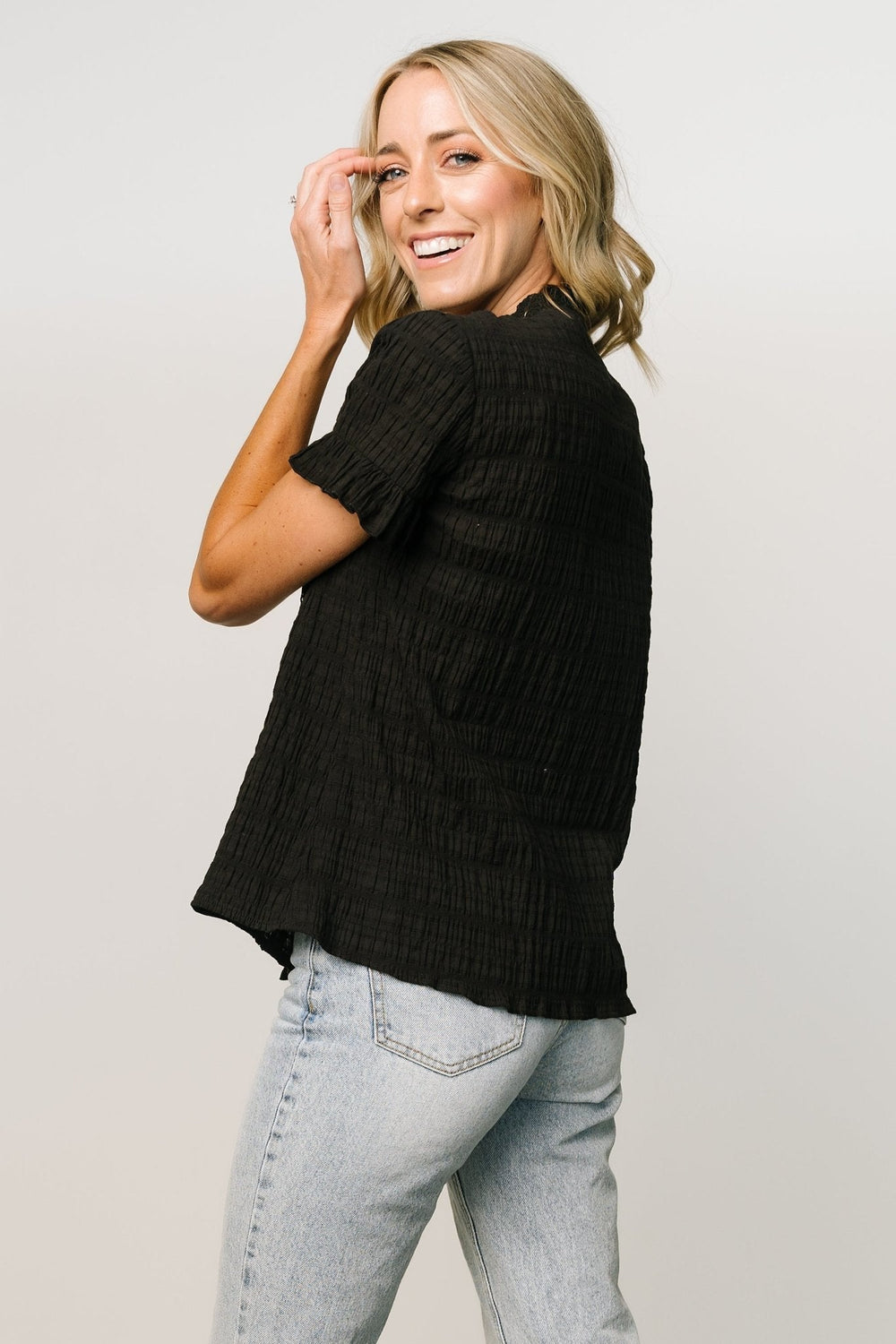 Zara Lace Top | Baltic Born Black