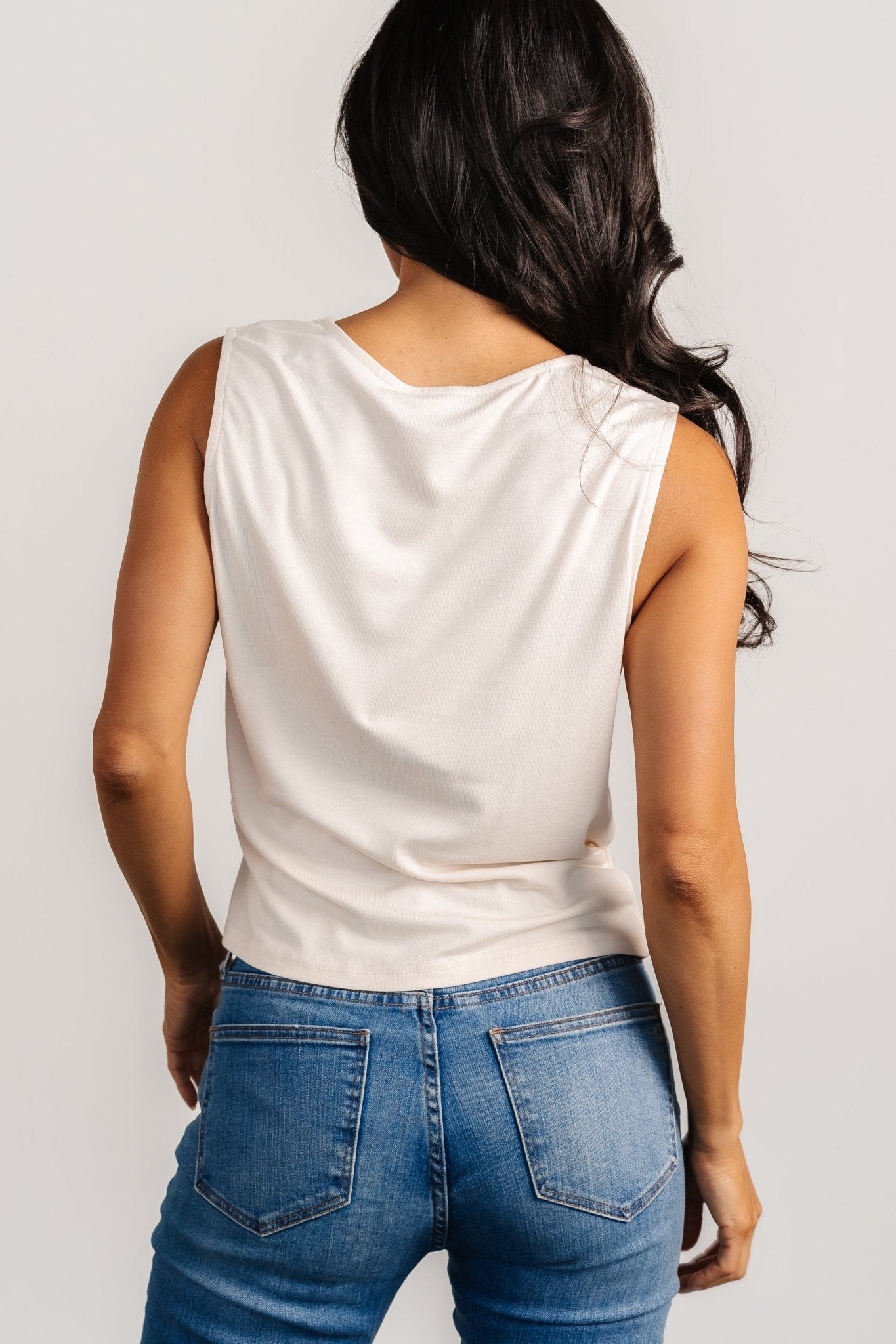 Jia Ruched Tank Top | Baltic Born Beige