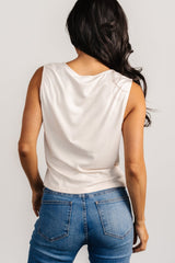 Jia Ruched Tank Top | Baltic Born Beige