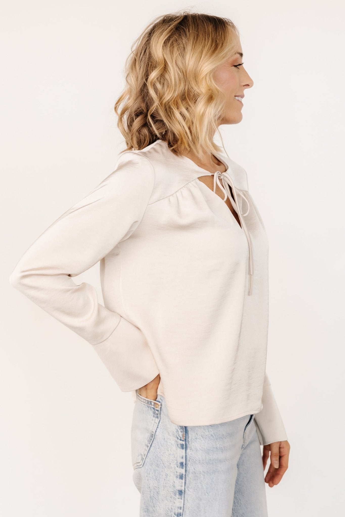 Westminster Satin Top | Baltic Born Pearl