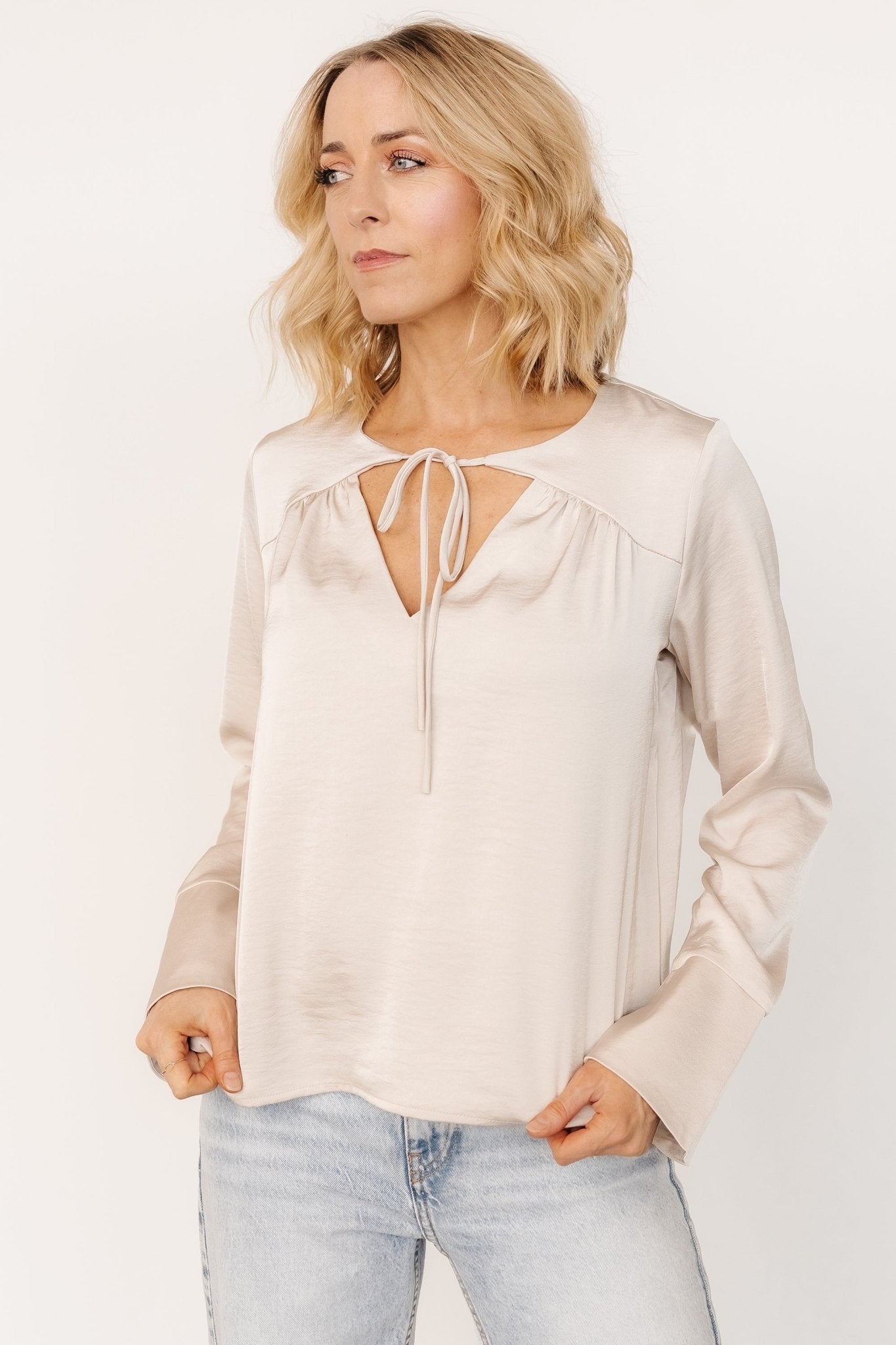 Westminster Satin Top | Baltic Born Pearl