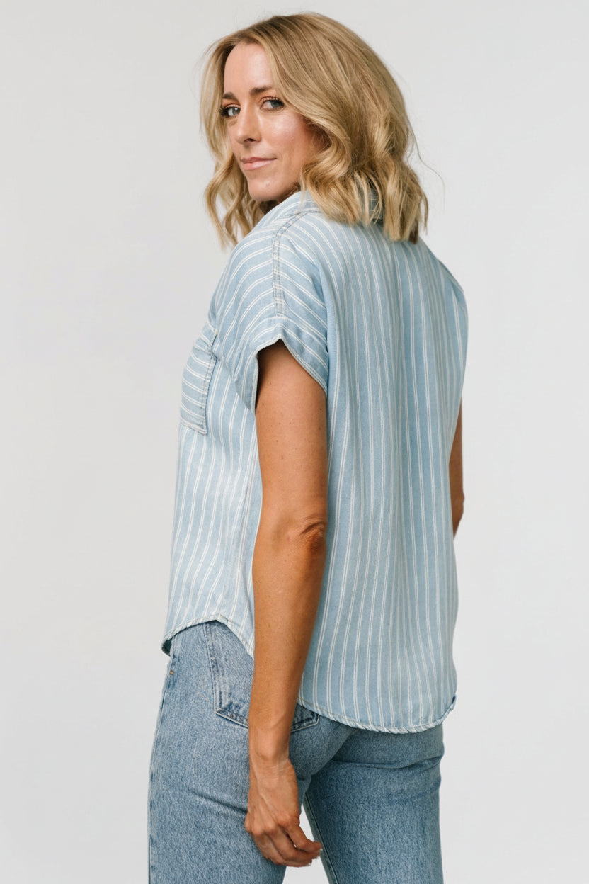 Berkley Striped Top | Baltic Born Denim Blue