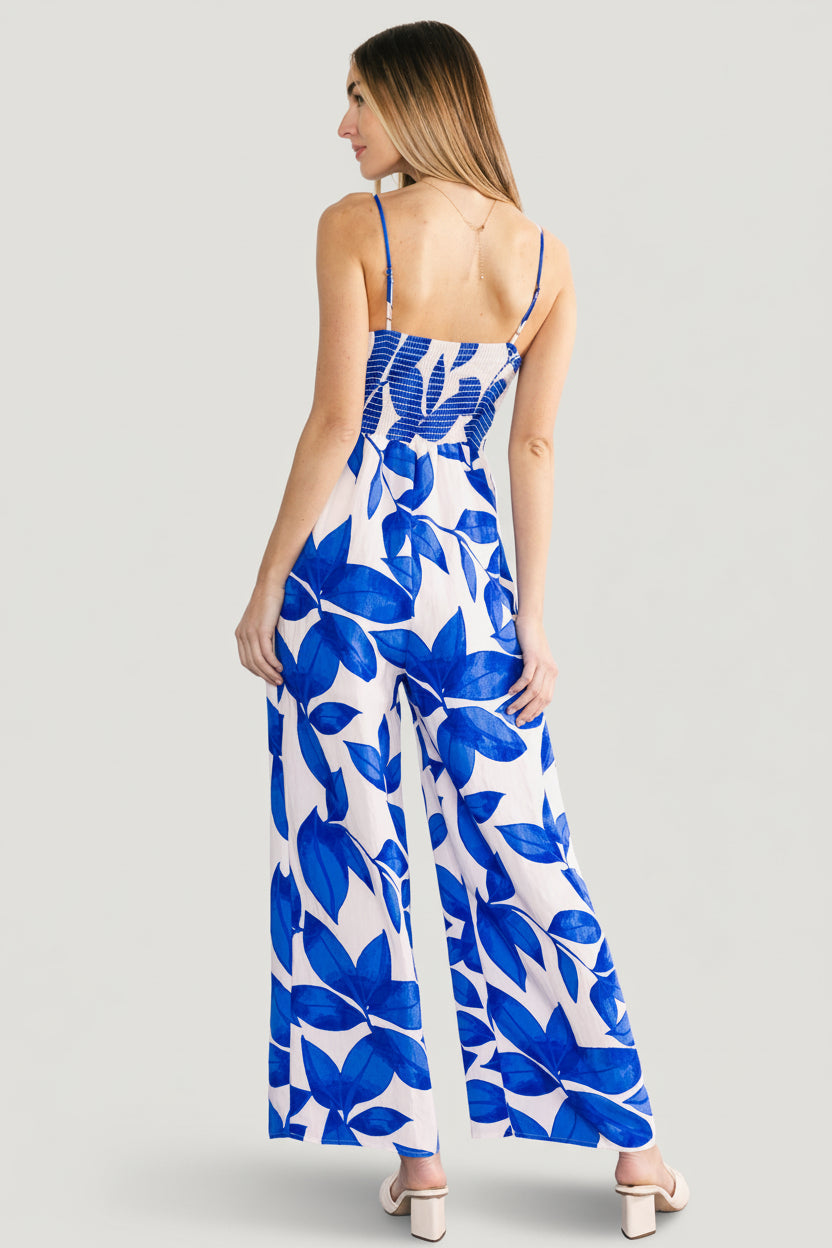Noémie Jumpsuit | Baltic Born Cobalt Print