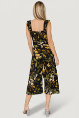 Gemma Jumpsuit | Baltic Born Black + Golden Floral