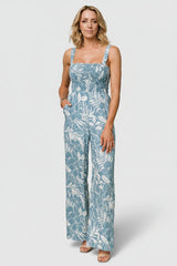 Keely Tank Jumpsuit | Baltic Born Blue Print