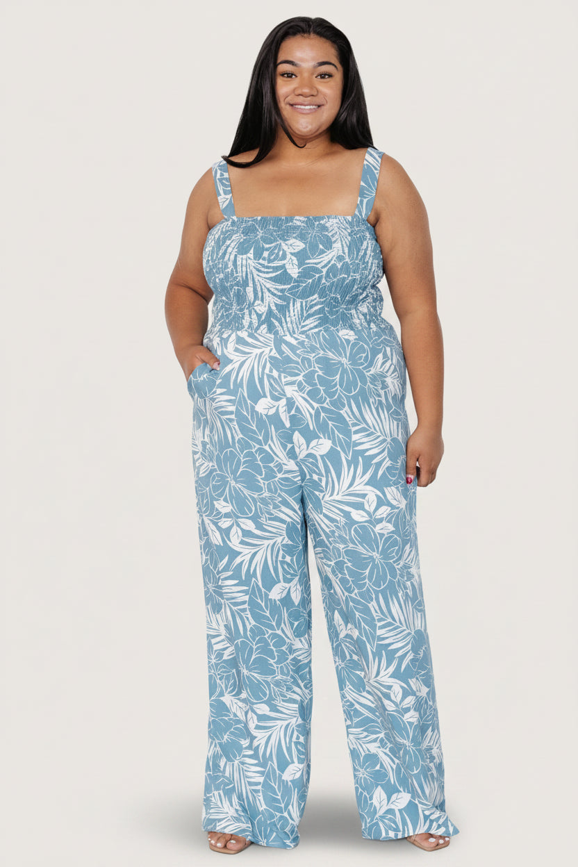 Keely Tank Jumpsuit | Baltic Born Blue Print