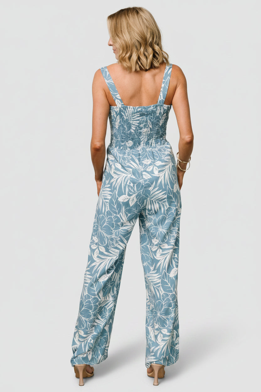 Keely Tank Jumpsuit | Baltic Born Blue Print