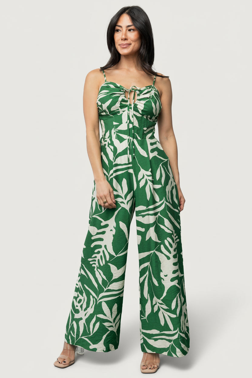 Linda Jumpsuit | Baltic Born Green Print