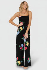 Brooklyn Wide Leg Jumpsuit | Baltic Born Black Floral