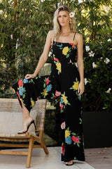 Brooklyn Wide Leg Jumpsuit | Baltic Born Black Floral