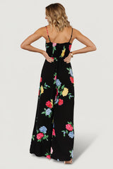 Brooklyn Wide Leg Jumpsuit | Baltic Born Black Floral