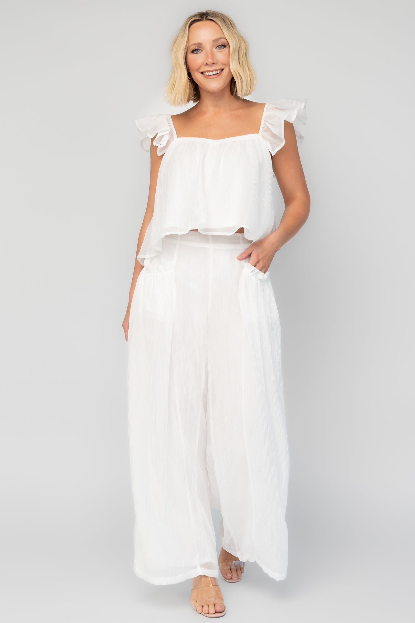 Bettie Shirt + Pants Set | Baltic Born Off White