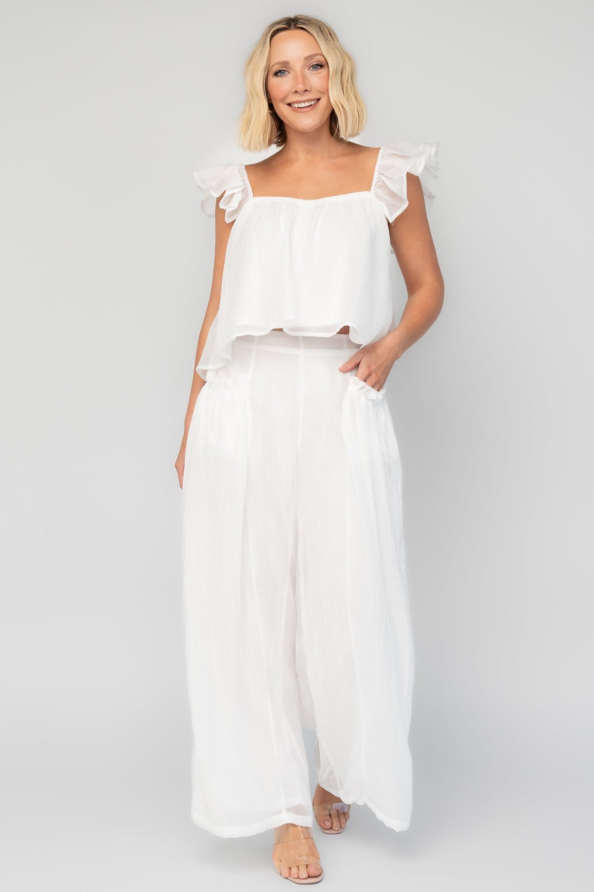 Bettie Shirt + Pants Set | Baltic Born Off White