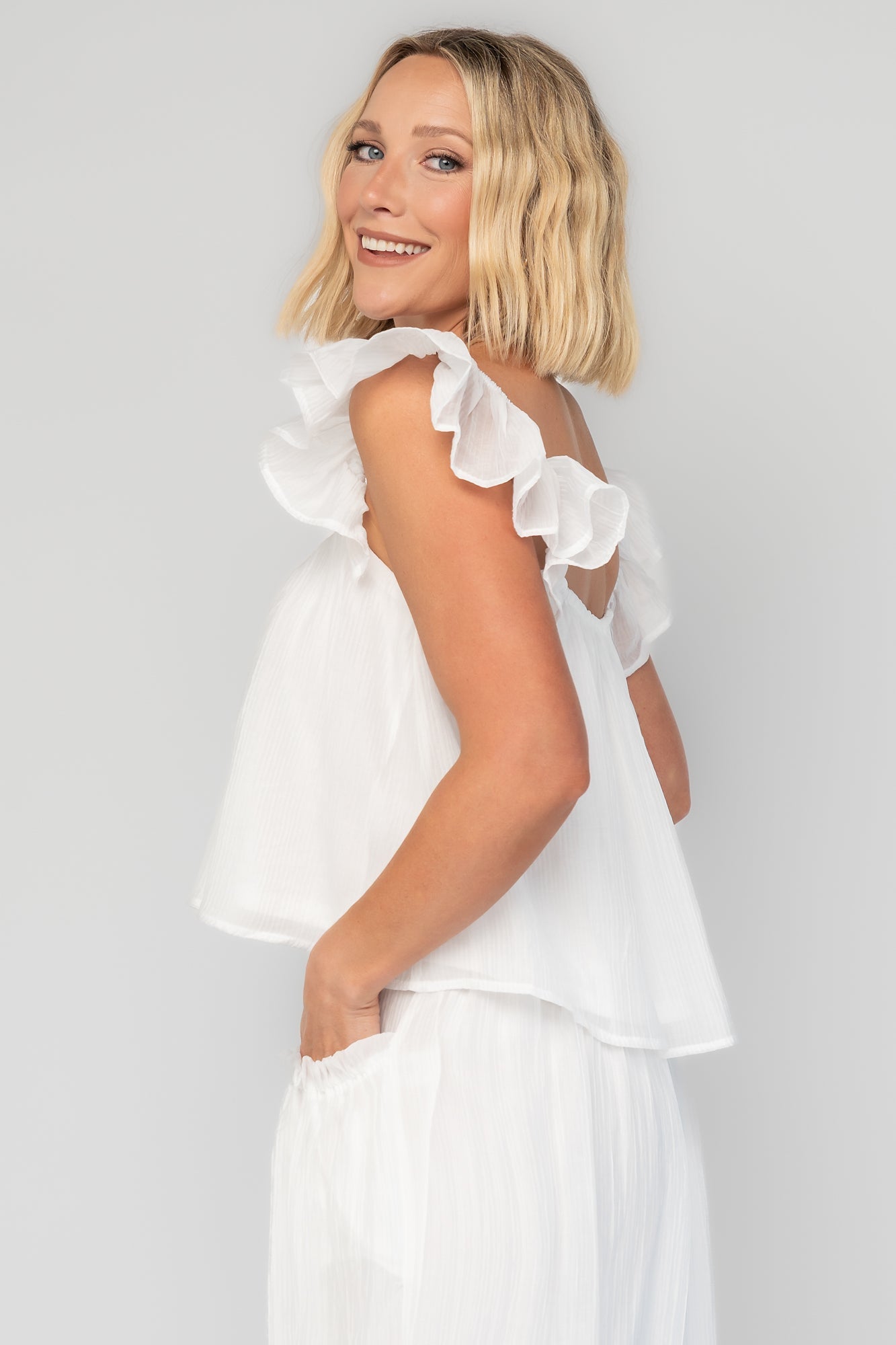 Bettie Shirt + Pants Set | Baltic Born Off White