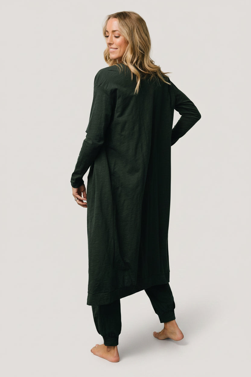Janae Jumpsuit + Cardigan Set | Baltic Born Dark Green