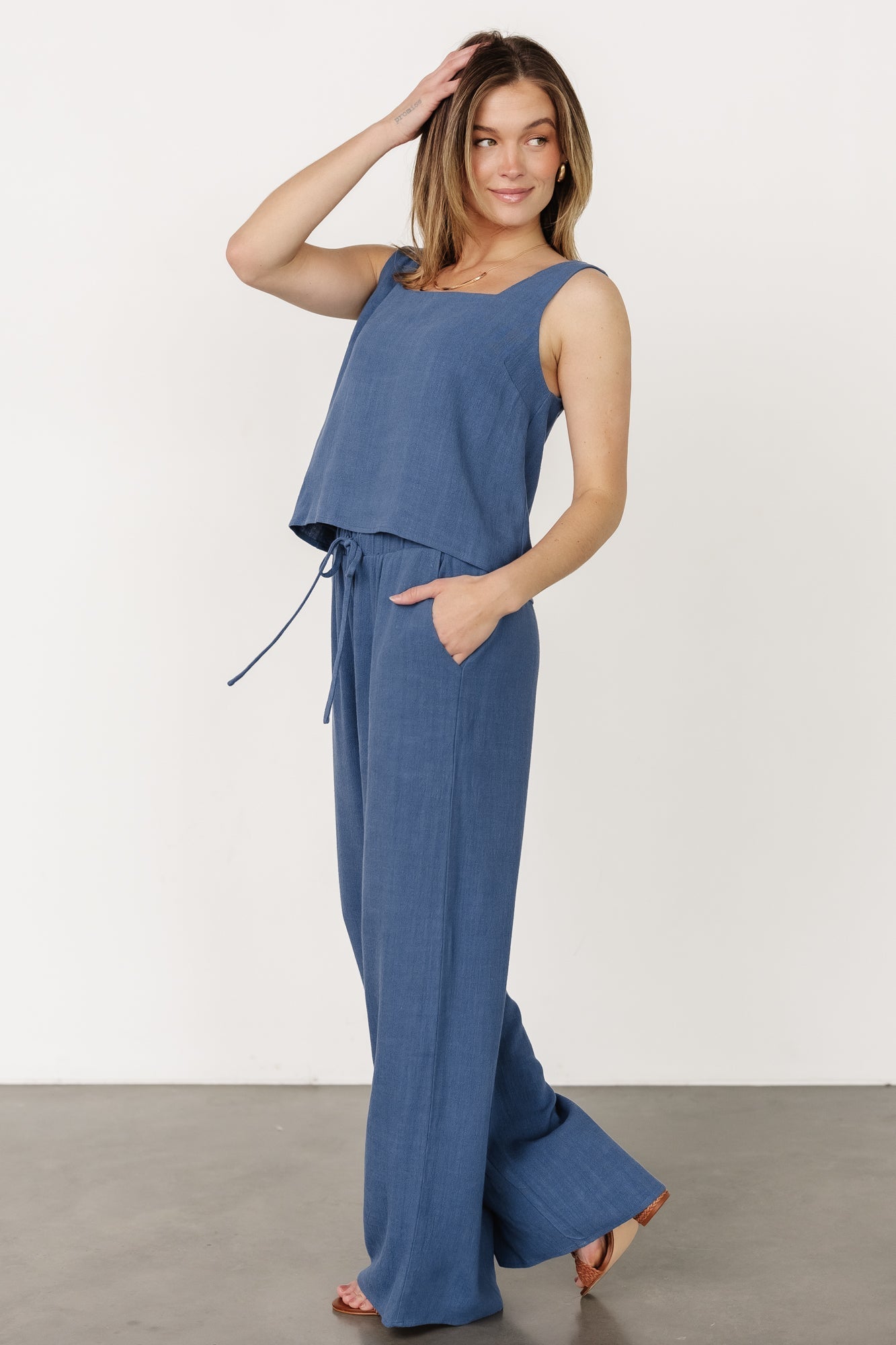 Sparrow Tank + Pants Set | Baltic Born Deep Blue