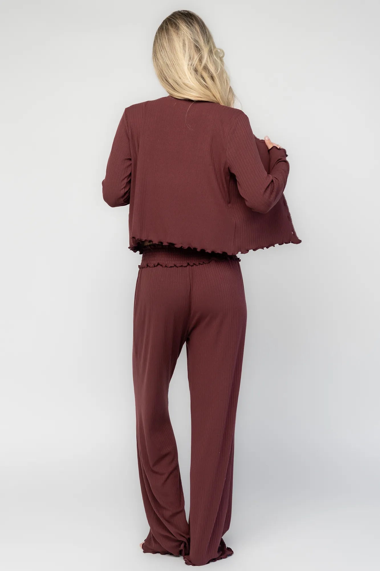 Louise Soft Knit Pajama Set | Baltic Born Mulberry