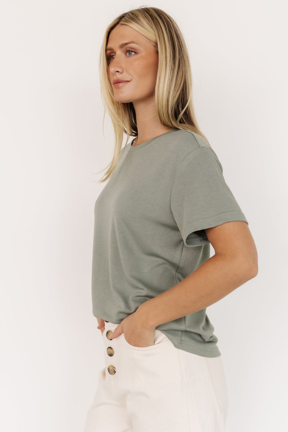 Elliot Relaxed Tee | Baltic Born Sage