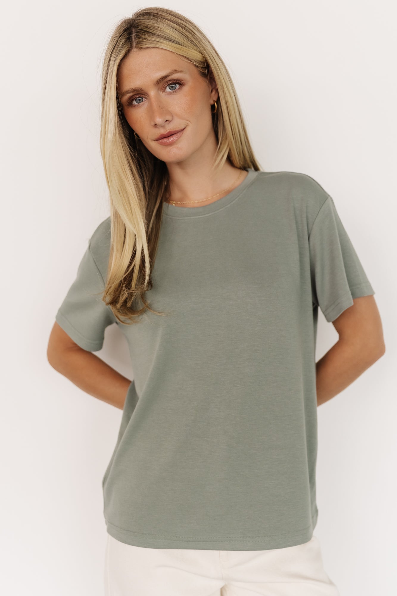 Elliot Relaxed Tee | Baltic Born Sage