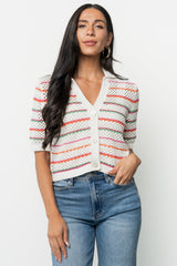 Viento Button Up Cardigan | Baltic Born Multi Stripe