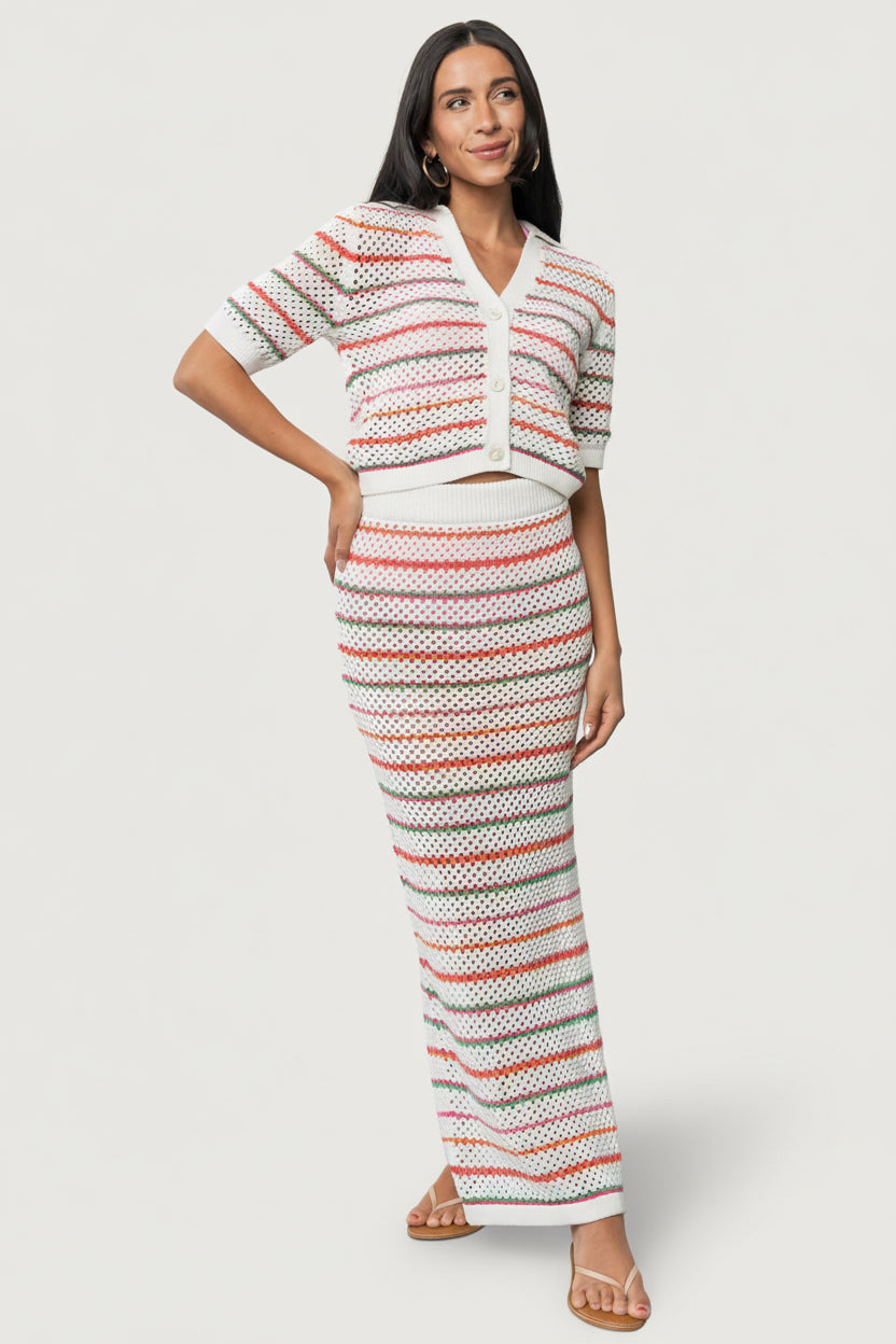 Viento Button Up Cardigan | Baltic Born Multi Stripe