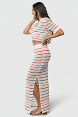 Viento Button Up Cardigan | Baltic Born Multi Stripe