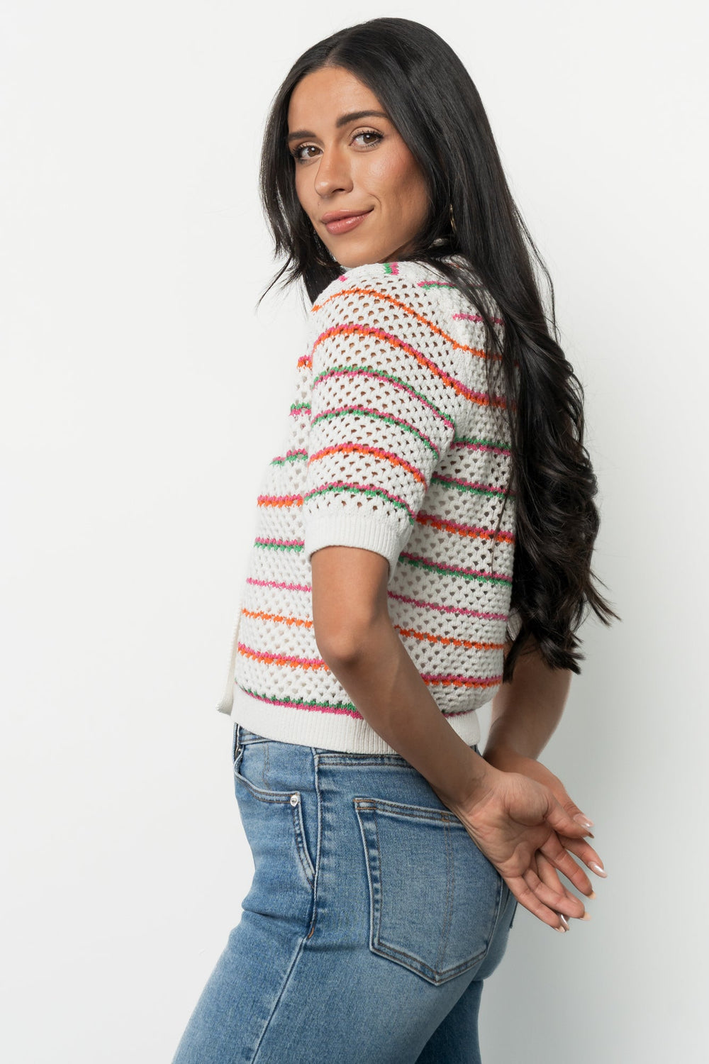 Viento Button Up Cardigan | Baltic Born Multi Stripe