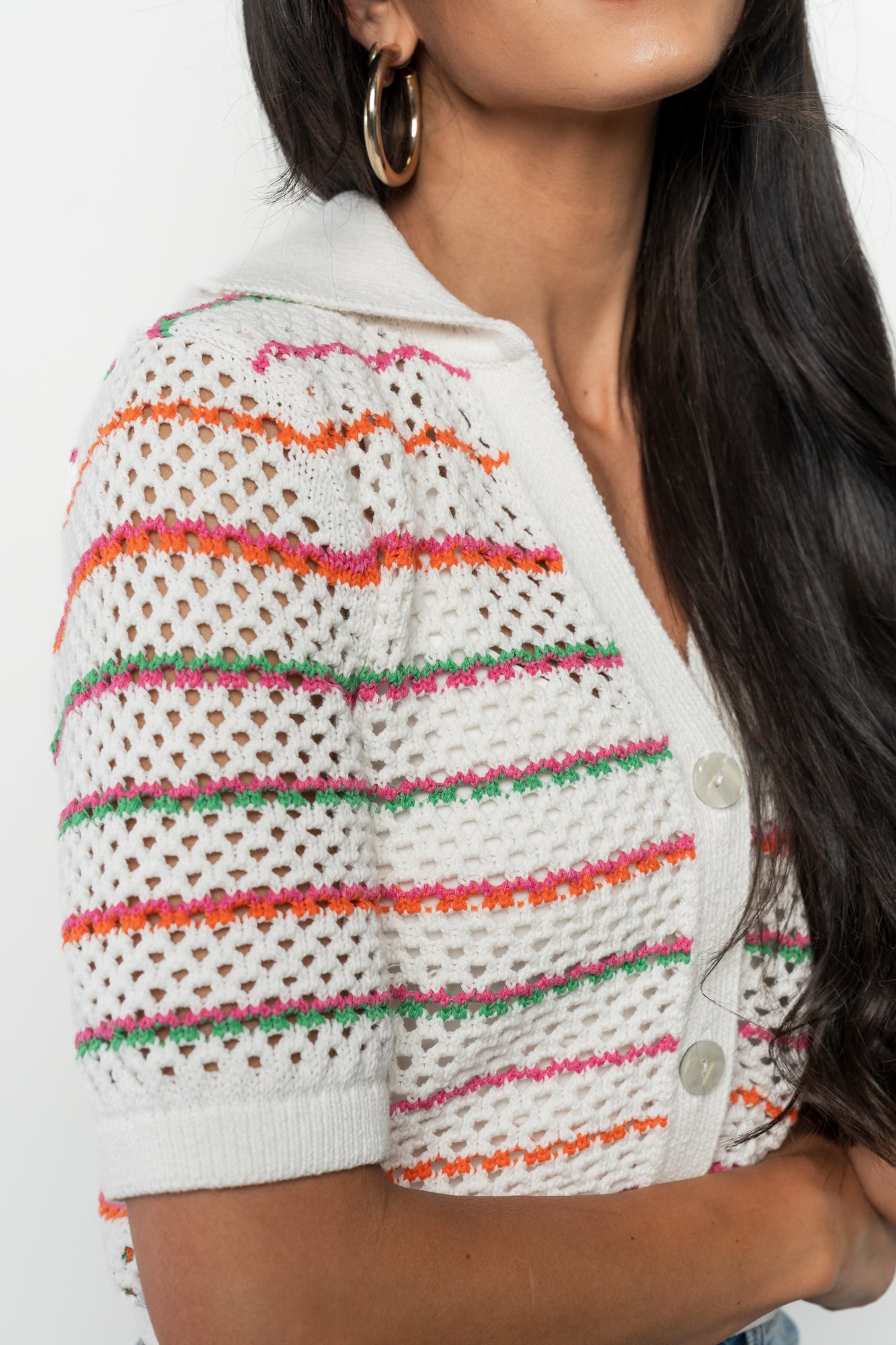 Viento Button Up Cardigan | Baltic Born Multi Stripe